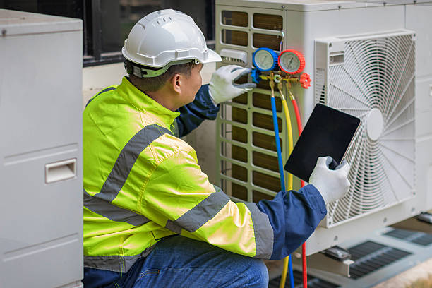 Professional Emergency Hvac Repair technician working in Fairwater, WI